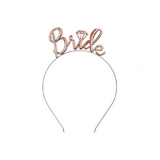 Bride To Be Rose Renk Metal Taç