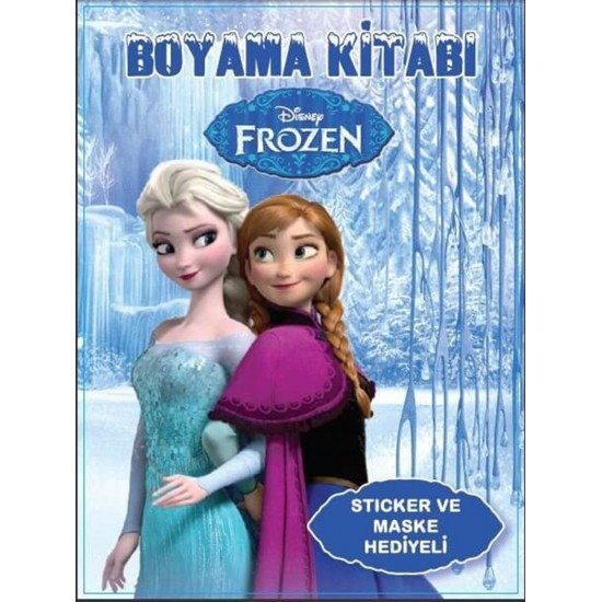 Frozen Elsa Karlar Ülkesi Boyama Kitabı - Sticker Ve Maskeli