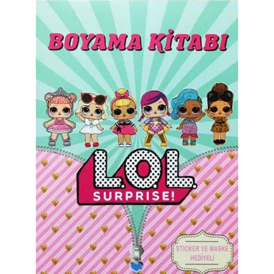 Lol Bebek Boyama Kitabı - Sticker Ve Maskeli