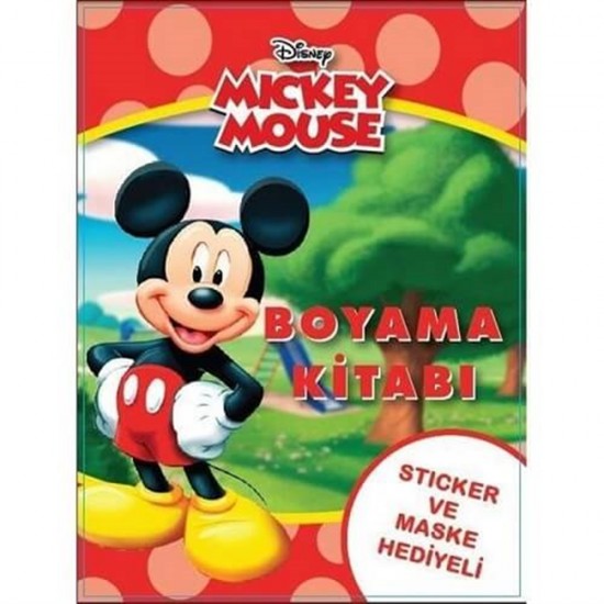 Mickey Mouse Boyama Kitabı - Sticker Ve Maskeli