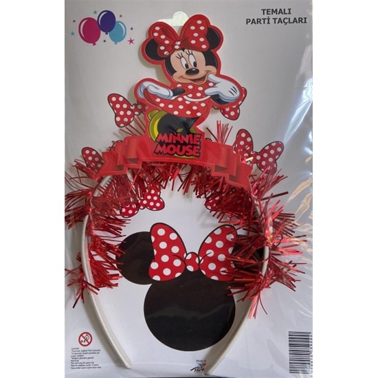 Minnie Mouse Temalı Plastik Taç