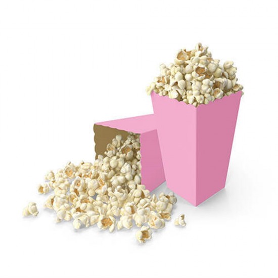 Mısır Kutusu Pop Corn Pembe 8Li