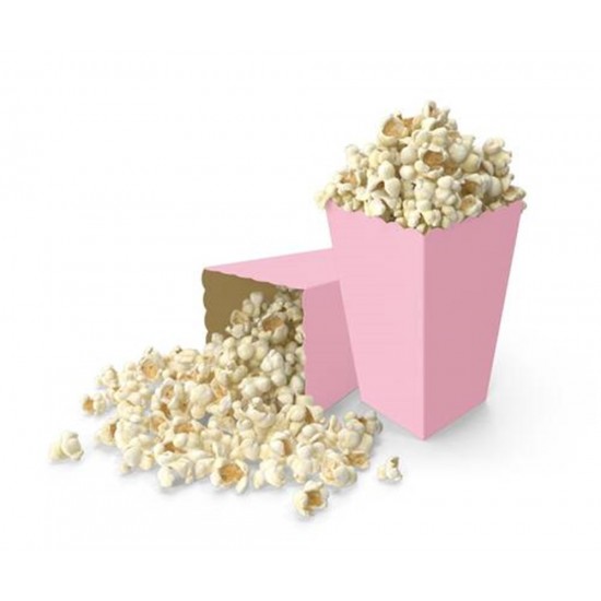 Mısır Kutusu Popcorn Makaron Pembe 8Li