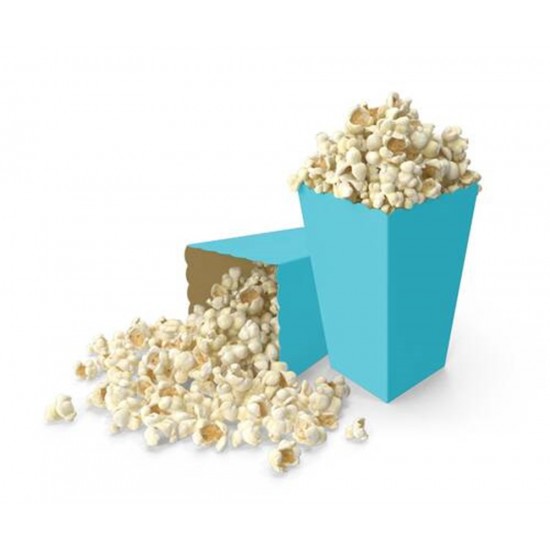 Mısır Kutusu Popcorn Makaron Mavi 8Li