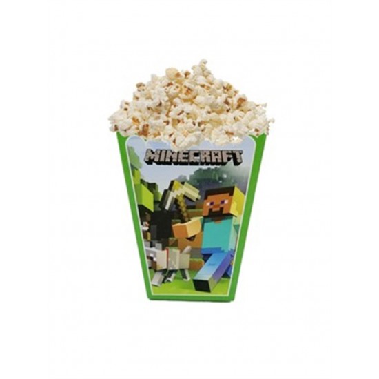 Mısır Kutusu Popcorn Minecraft Temalı 8Li