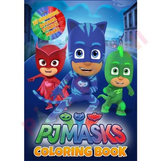 Pj Masks Boyama Kitabı - Sticker Ve Maskeli