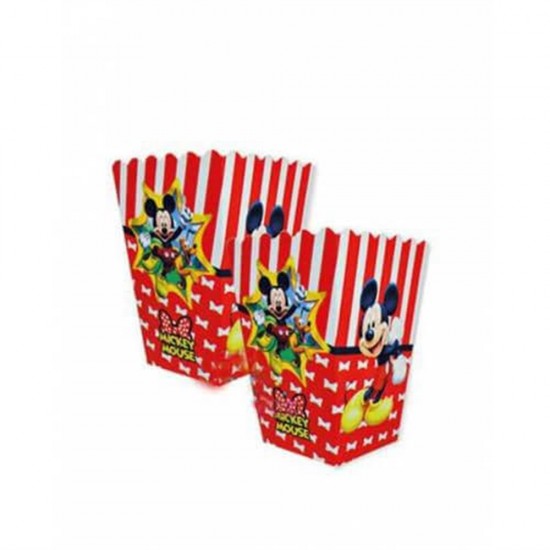 Mısır Kutusu Pop Corn Mickey Mouse Temalı 8Li