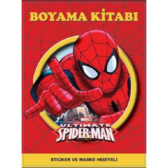 Spiderman Boyama Kitabı - Sticker Ve Maskeli