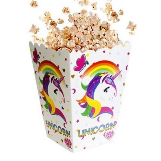 Mısır Kutusu Pop Corn Unicorn Temalı 8Li